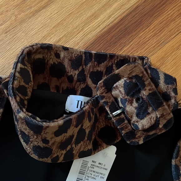 THE ATTICO
LEOPARD PRINT STRETCH VELVET MINI DRESS - Picture 7 of 10